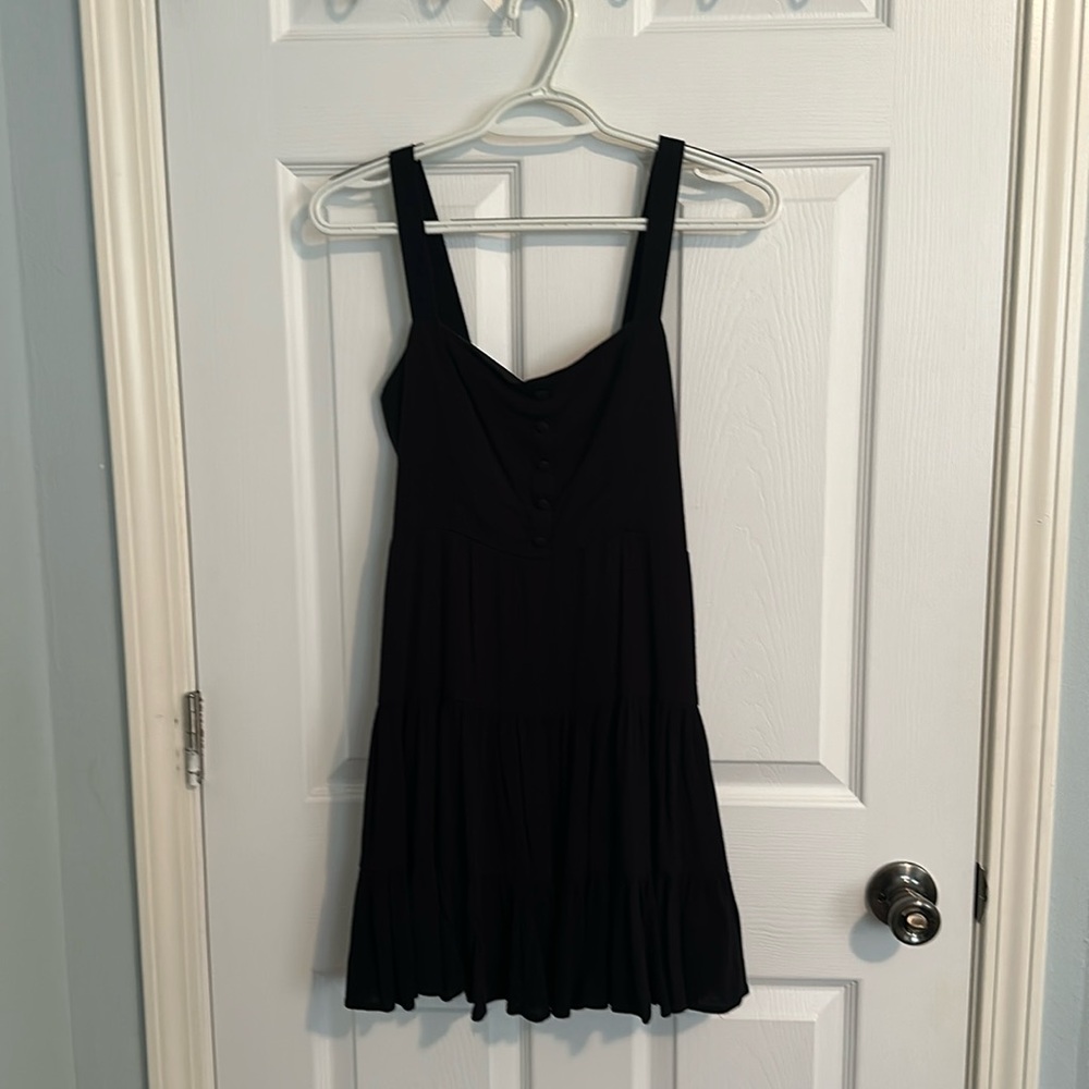 Black mini dress